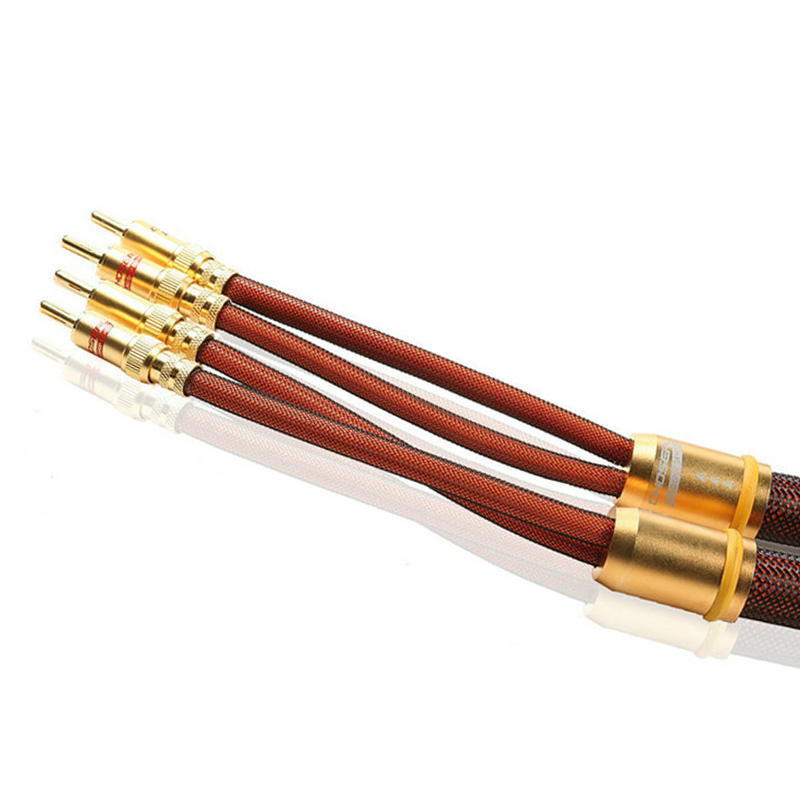 CHOSEAL LB-5109 Hifi Audio Cable 6N OCC Speakers Cable 2.5M BANANA Plug Pair CHOSEAL LB-5109 Hifi Audio Cable 6N OCC Speakers Cable 2.5M BANANA Plug Pair