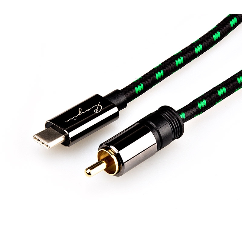 Cayin CS-30TCR Câble Coaxial RCA Planté Hifi Or 24K 1m