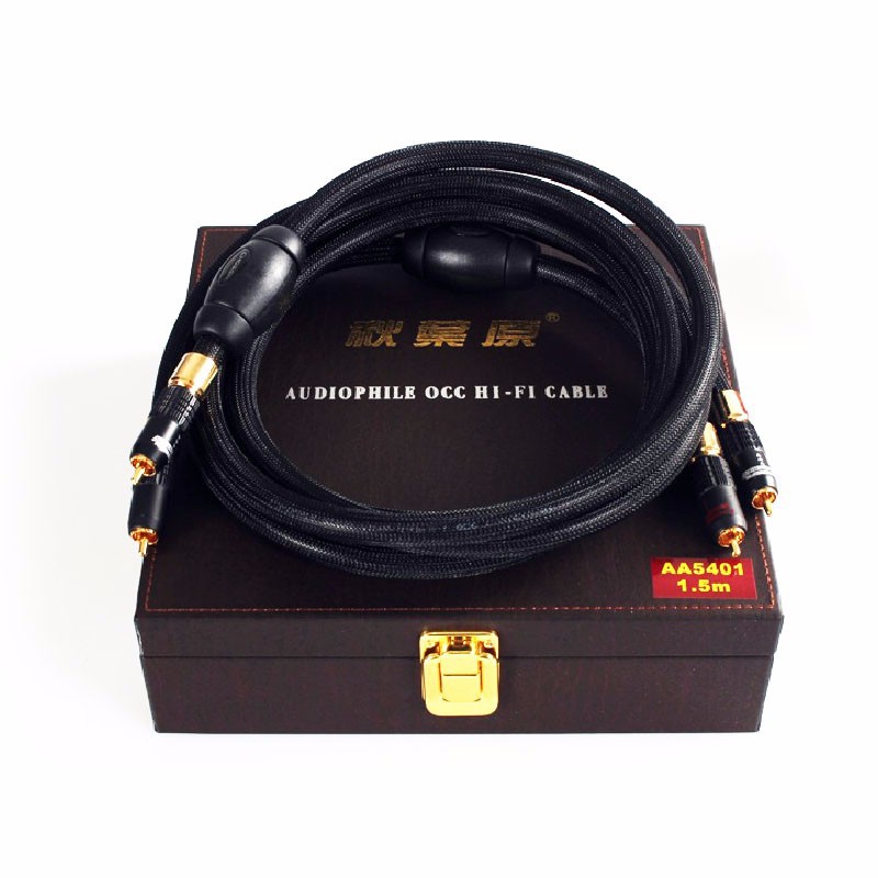 CHOSEAL AA-5401 OCC RCA Plugs Interconnect Audio Cable 1.5 m ( pair )