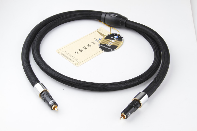 choseal TB-5208 4N OFC Digital Coaxial Cable OD13mm 24Kgold-plated Plug Cable choseal TB-5208 4N OFC Digital Coaxial Cable OD13mm 24Kgold-plated Plug Cable