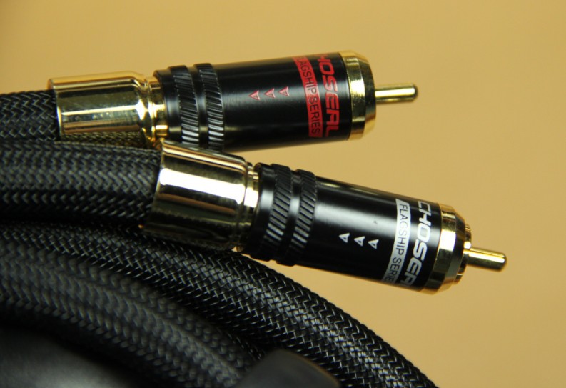 Choseal AB-5408 Cavo audio per audiofili 1.5M 6N OCC 24K coppia di cavi coassiali digitali placcati in oro