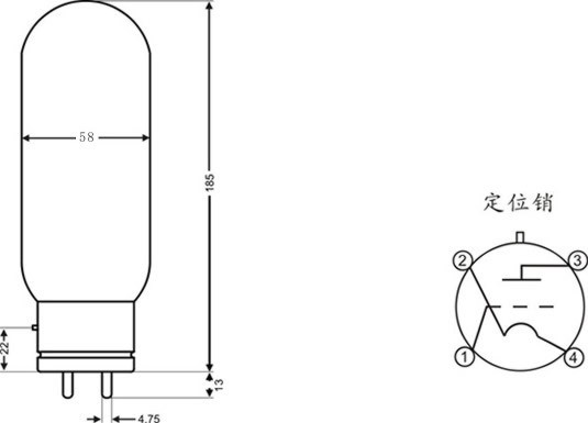 PSVANE Tubos de vacío 845 Par combinado de válvula electrónica HiFi