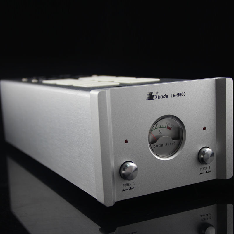 Bada LB-5500 HIFI Amplifier Audiophile Power Filter Plant Brand new Sliver