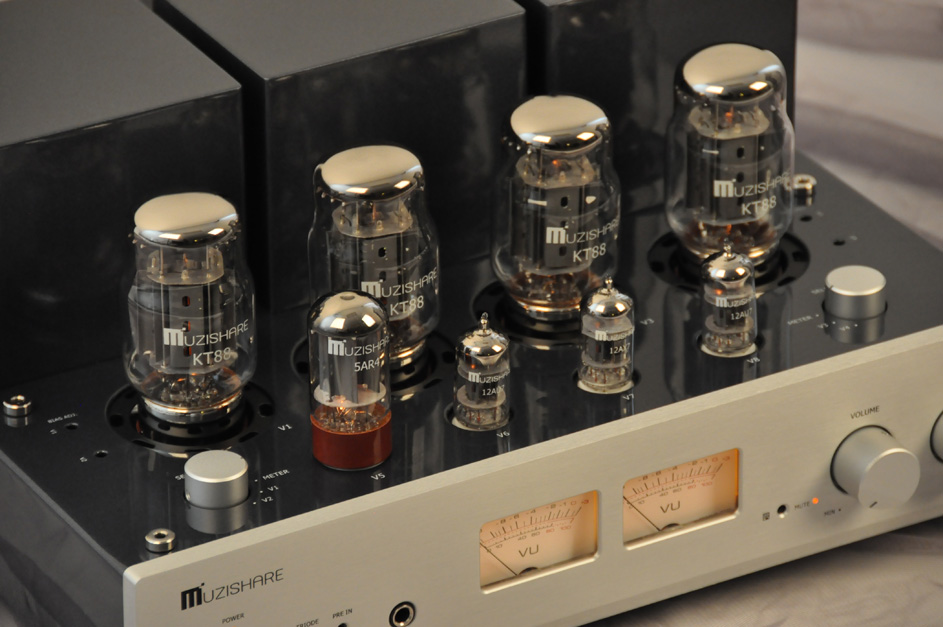 MUZISHARE X7 KT88 x4 Vacuum tube integrated Amplifier & Power