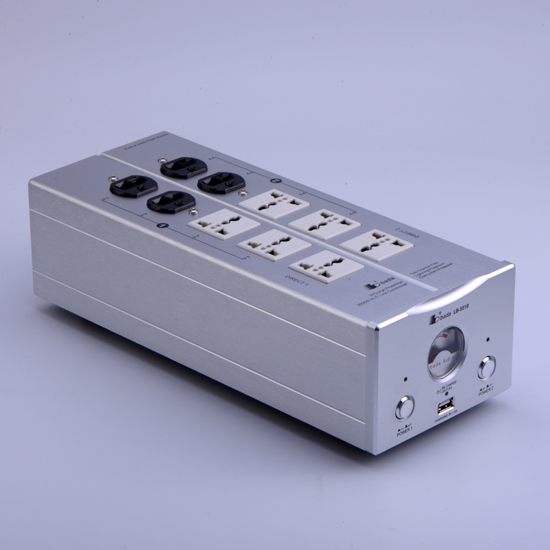 BADA LB-5510 Power Filter Purifier HiFi-Audio-Steckdose mit USB-Aufladung BADA LB-5510 Power Filter Purifier HiFi-Audio-Steckdose mit USB-Aufladung