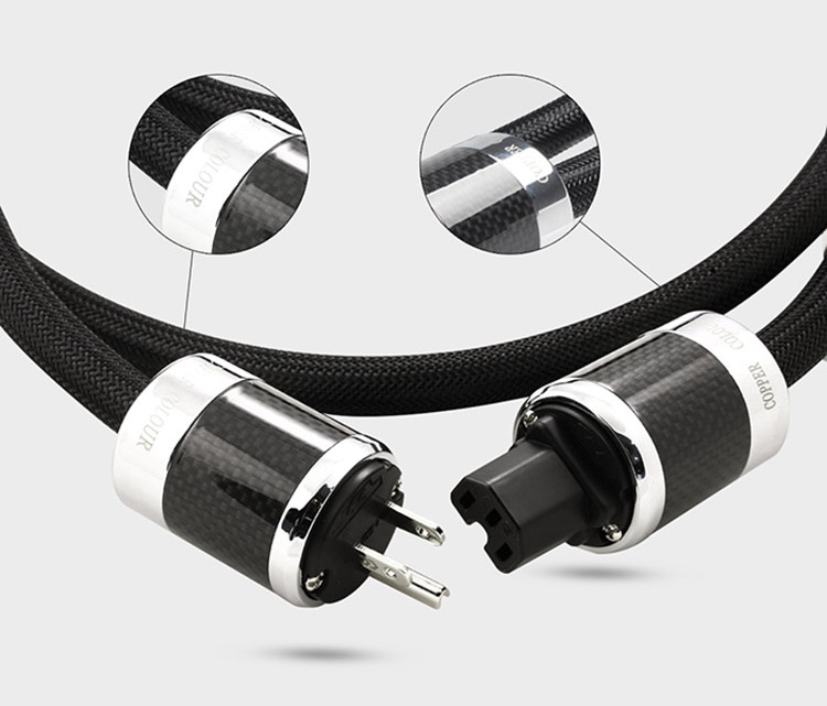 Copper Colour CC TIME Audiophile Power Cable HiFi Powercord AU/US/EUR Plug