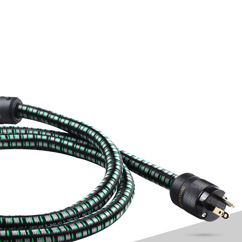 Color cobre CC FOND Audiophile Cable de alimentación OCC Powercord NZ/US/EUR Enchufe Schuko