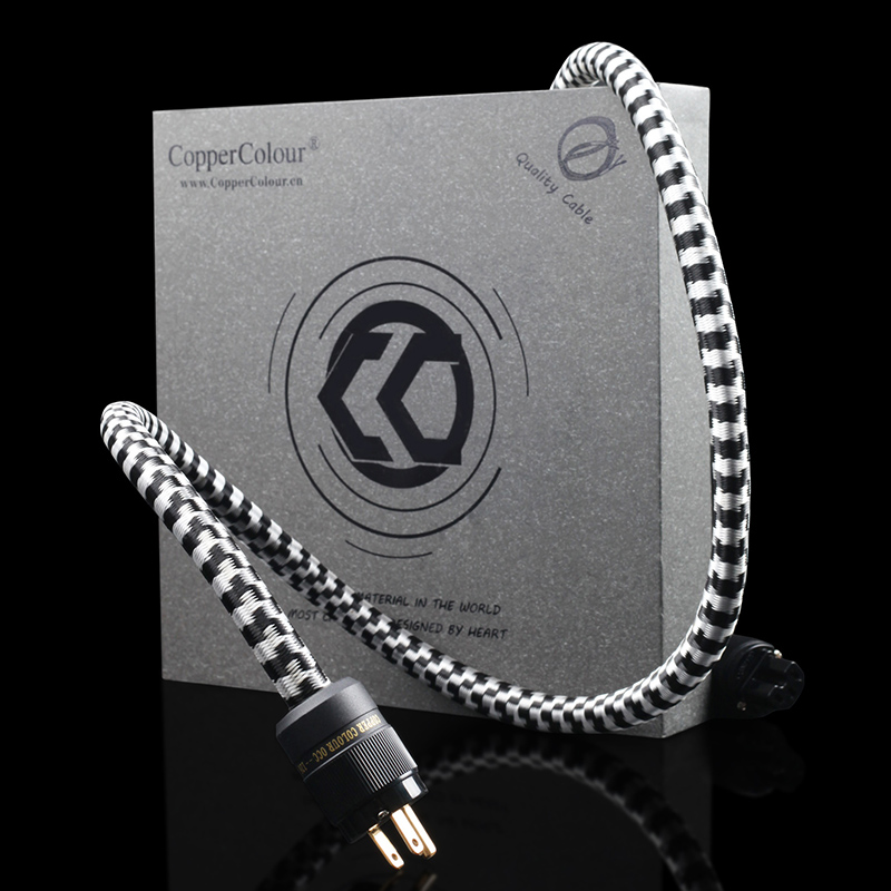 Kupferfarbenes CC Sophia Audiophile Stromkabel AU/AR/US/EURO Schuko-Stecker Freeze