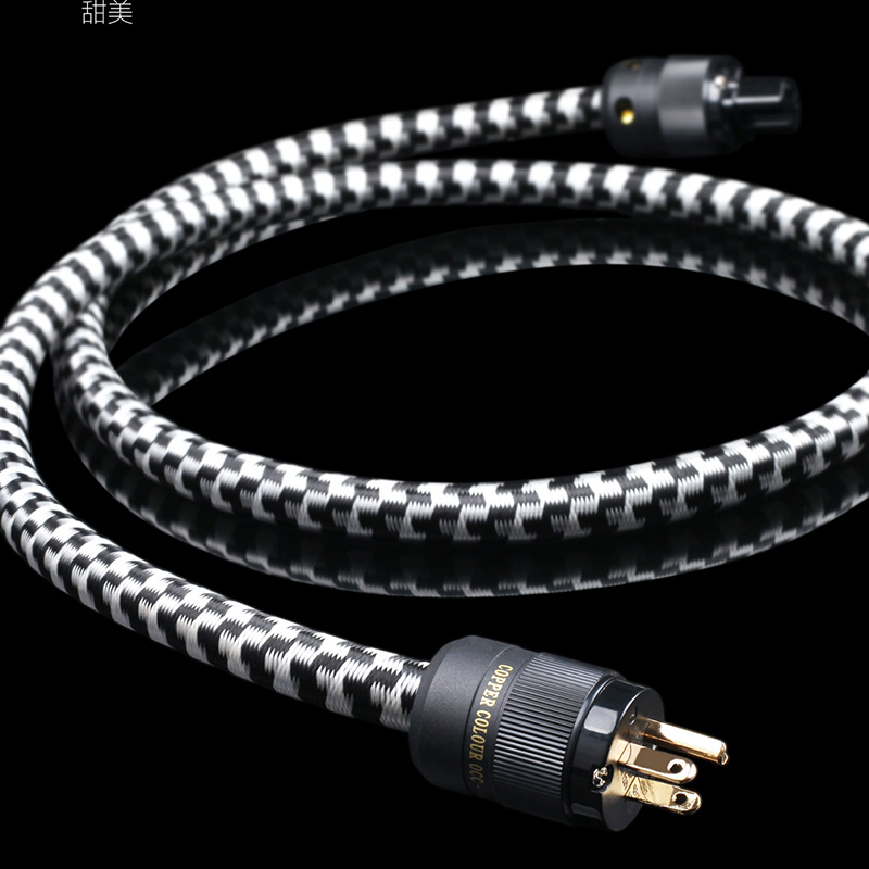 Câble dalimentation audiophile CC Sophia couleur cuivre AU/AR/US/EURO Schuko Plug Freeze