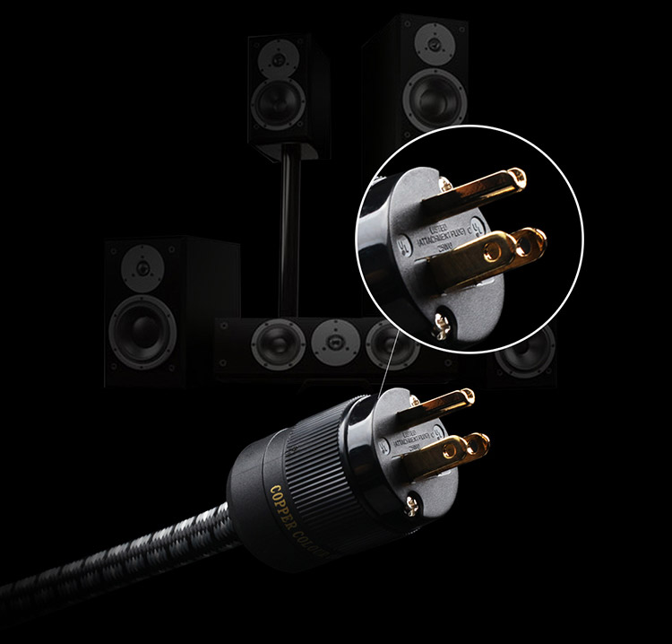 Copper Colour CC MOON III Cable de alimentación para audiófilos AU/AR/US/EURO Schuko Plug Freeze