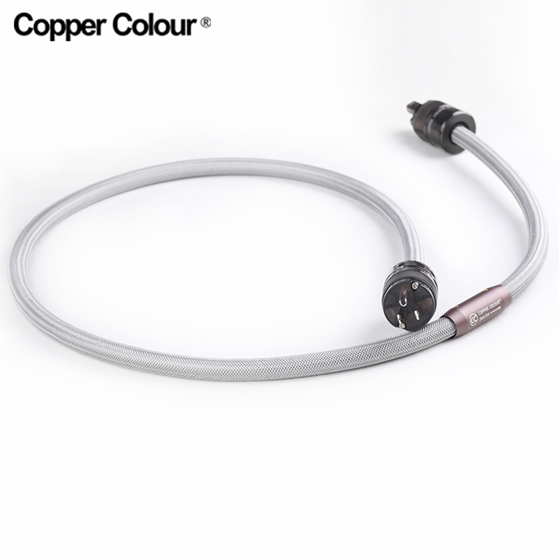 Copper Colour CC DELTA OCC Audiophile Power Cord AU/AR/US/EURO Schuko Plug
