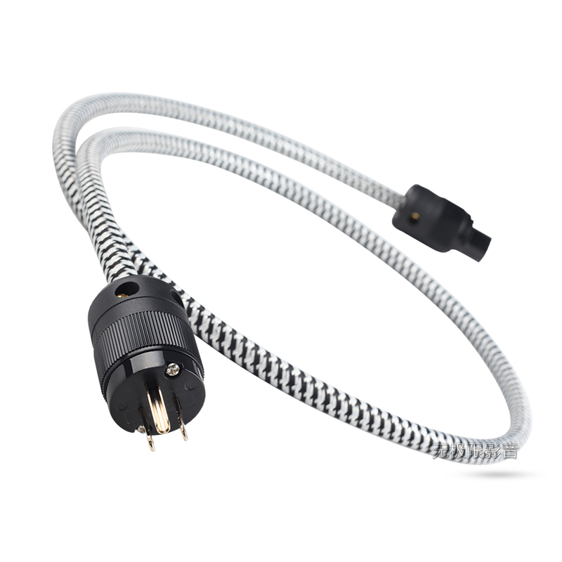 Медный цвет CC Whisper II CN/US/EURO Schuko Plug Power Cord Silver