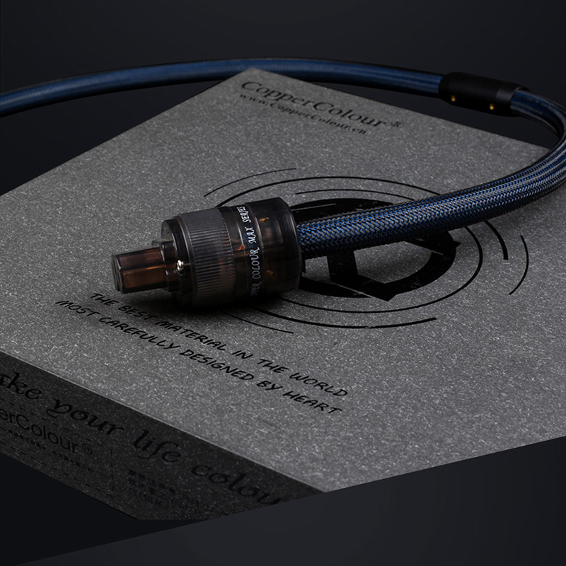 Copper Colour CC POWER-2 US/AU/EURO Schuko Plug OCC Power cable for Home Theater