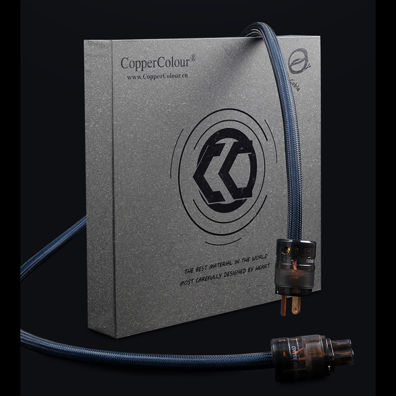Copper Colour CC POWER-2 US/AU/EURO Schuko Plug OCC Power cable for Home Theater