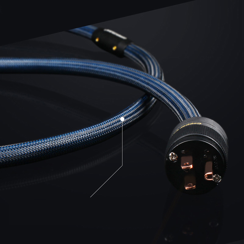 Copper Colour CC POWER-1 US/AU/EU Schuko Plug Power cable for Home Theater