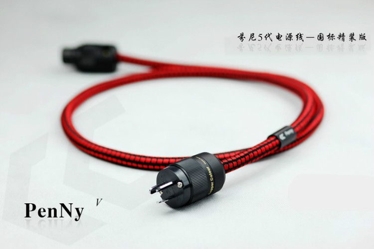 Copper Colour CC PenNy V CN/US/EURO Schuko Plug Power Cord Power cable OFC