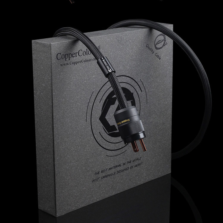 CopperColour CC DAC JUNIOR POWERCORD Audiophiles Stromkabel US/EUR Schuko-Stecker