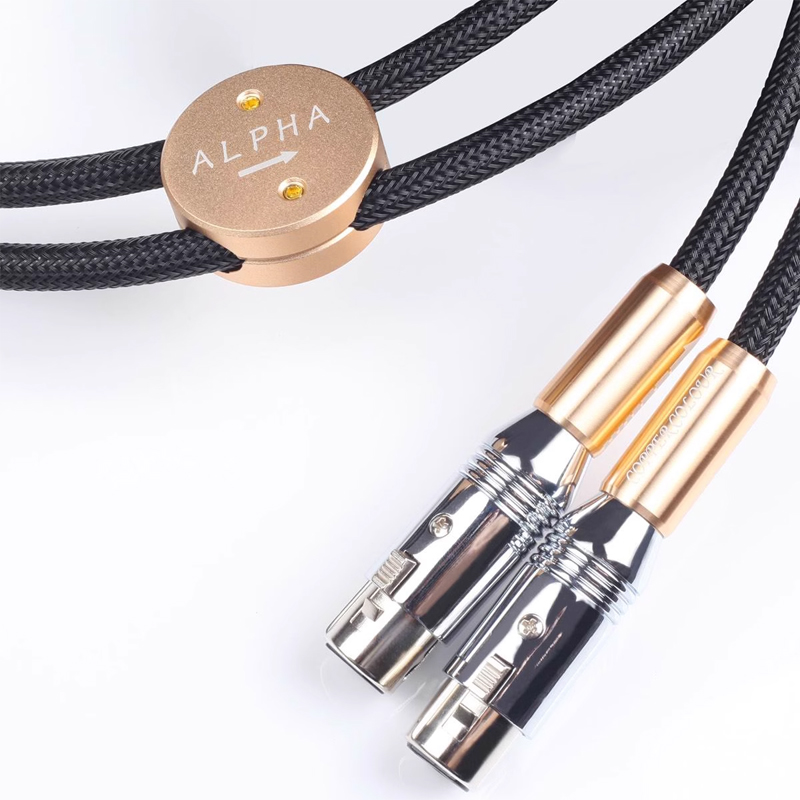 Copper Colour CC Alpha Audiophile Cables XLR Connector HiFi Audio interconnect Cord Pair Copper Colour CC Alpha Audiophile Cables XLR Connector HiFi Audio interconnect Cord Pair