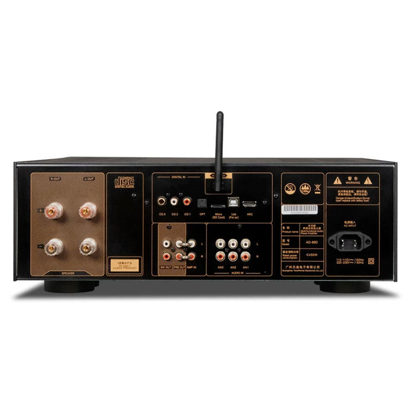 ToneWinner AD-89D HIFI 디지털 CD 플레이어 블루투스 무손실 홈 HiFi 전력 증폭기 올인원