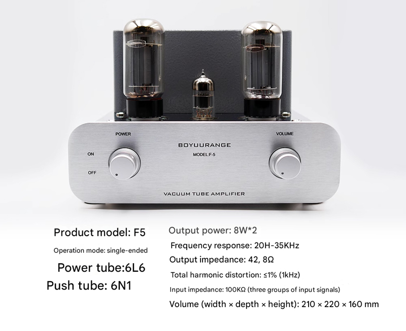 REISONG Boyuu F5 MINI tube Amplifier 6N1 Push 6L6 electron tube Single-ended Power Amplifier REISONG Boyuu F5 MINI tube Amplifier 6N1 Push 6L6 electron tube Single-ended Power Amplifier