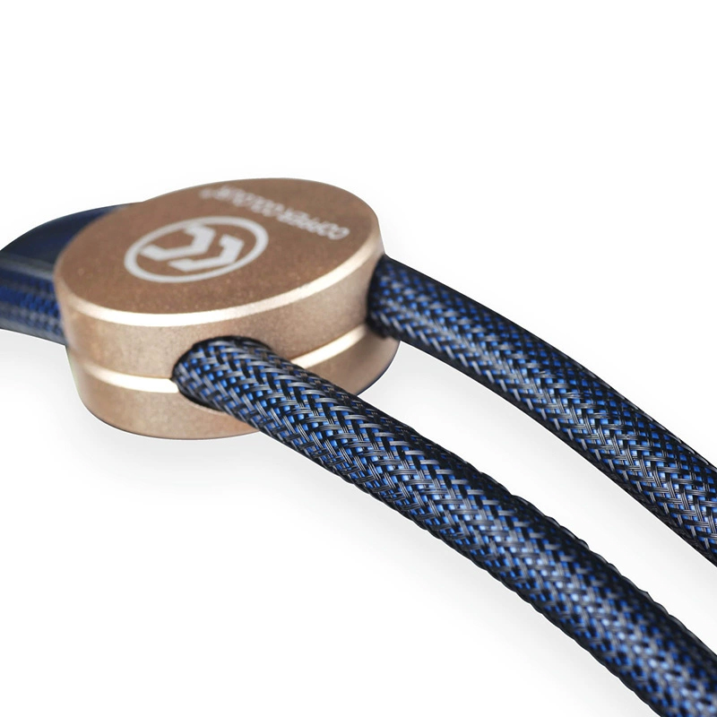 Copper Colour ALPHA Alloy Speaker Cable Gold Banana/Y Plug A Pair