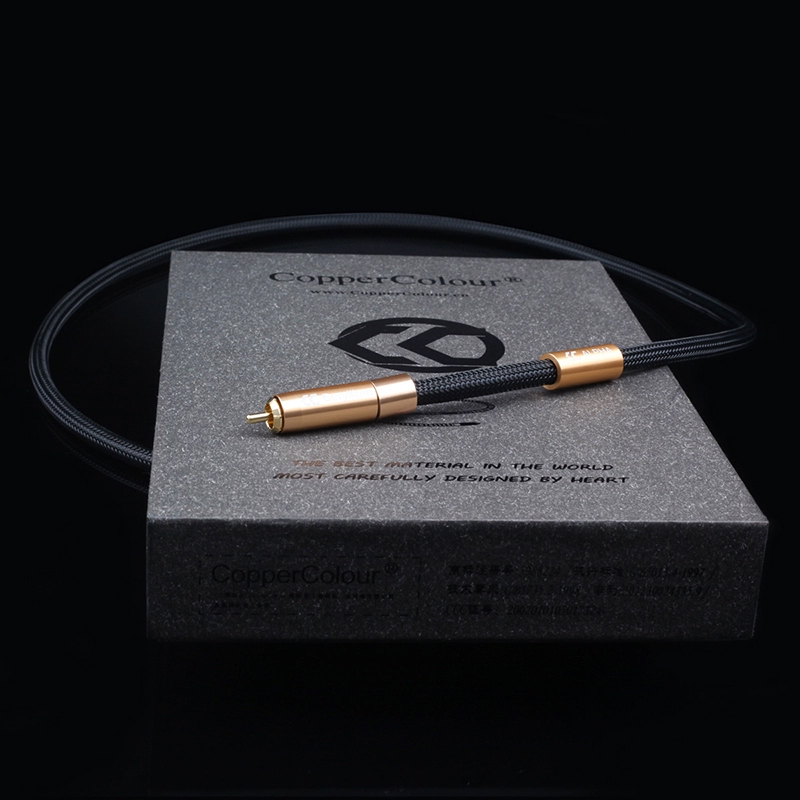 Copper Colour CC Alpha Flagship RCA Coaxial Cable AES XLR Balanced Digital Signal Cable