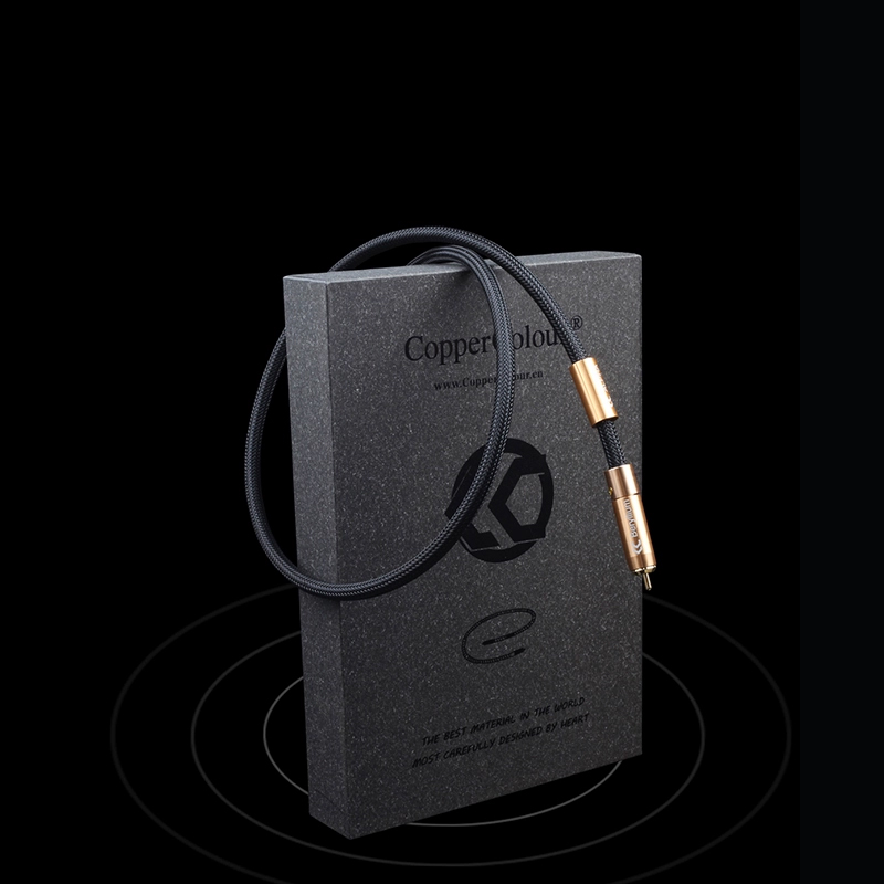 Copper Colour CC Alpha Flagship RCA Coaxial Cable AES XLR Balanced Digital Signal Cable