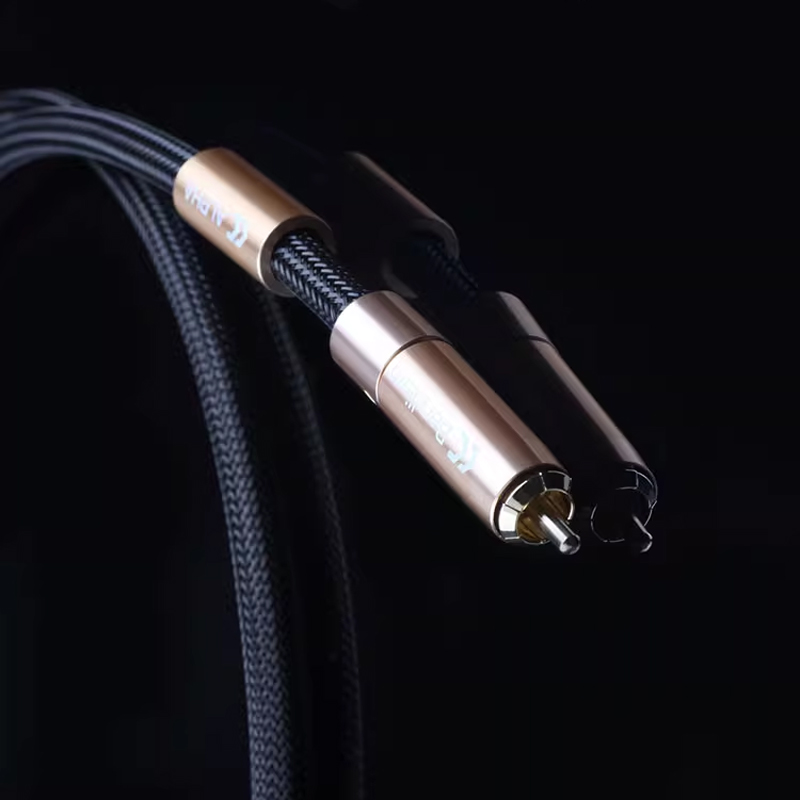 Copper Colour CC Alpha Flagship RCA Coaxial Cable AES XLR Balanced Digital Signal Cable