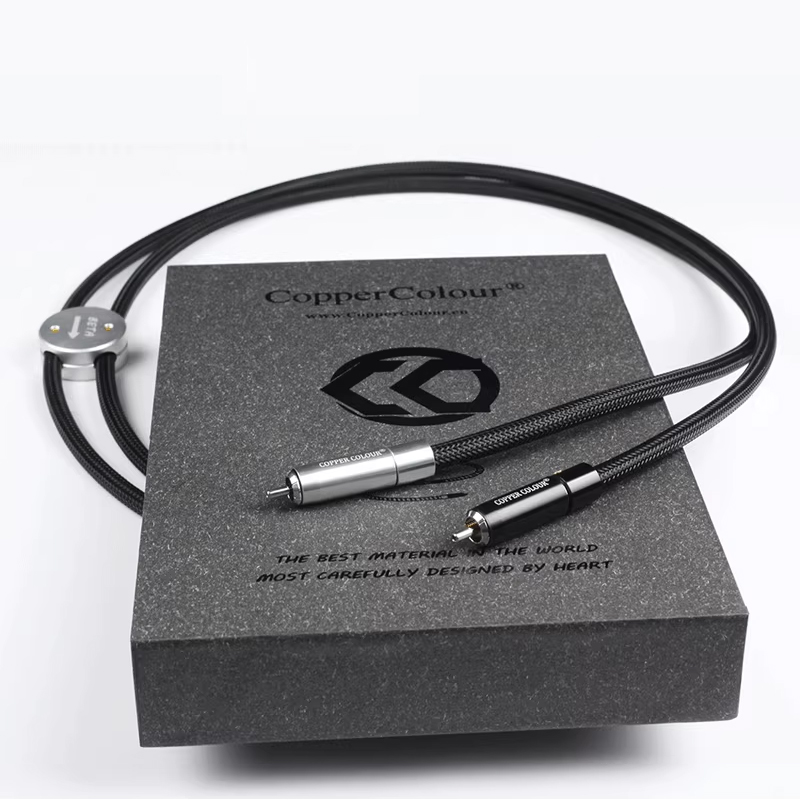 Copper Colour CC BETA Audiophile Cables RCA Connector HiFi Audio interconnect Cord Pair Copper Colour CC BETA Audiophile Cables RCA Connector HiFi Audio interconnect Cord Pair