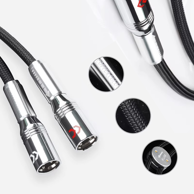 Copper Colour CC BETA Audiophile Cables XLR Connector HiFi Audio interconnect Cord Pair Copper Colour CC BETA Audiophile Cables XLR Connector HiFi Audio interconnect Cord Pair