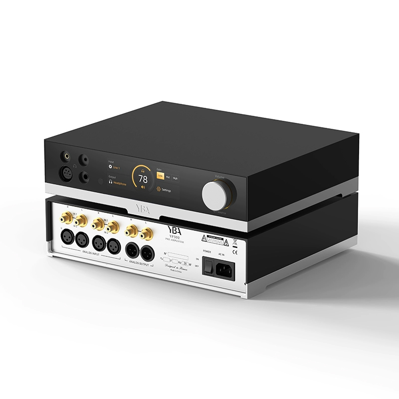 YBA DESIGN YP302 Pure Analog preamplifier and Headphone Amplifier XLR/4.4 MM/6.35 MM/3.5 MM headphone output YBA DESIGN YP302 Pure Analog preamplifier and Headphone Amplifier XLR/4.4 MM/6.35 MM/3.5 MM headphone output