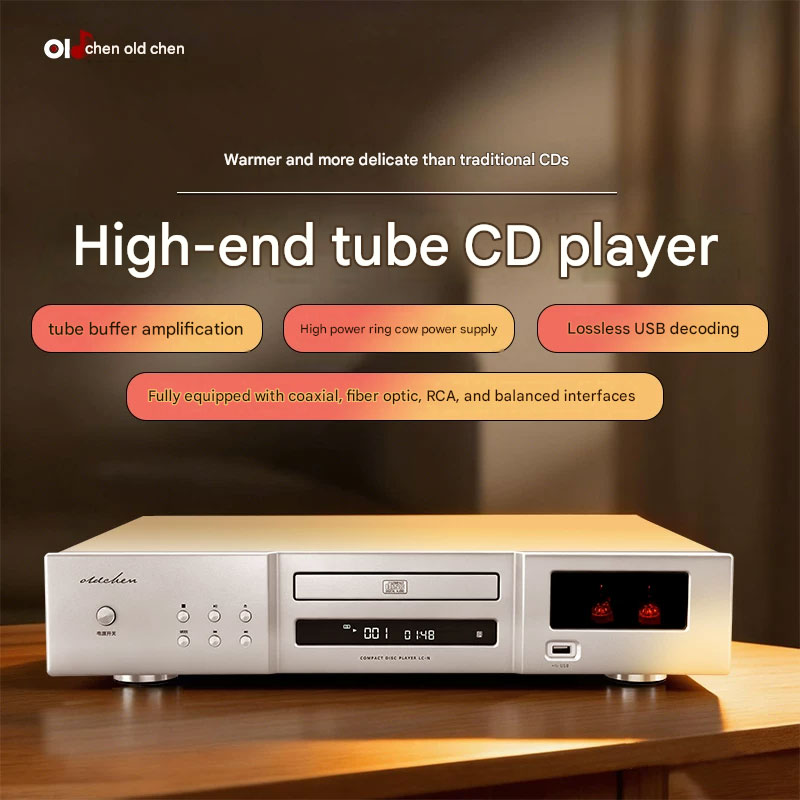 oldchen Hi-end tube CD player HiFi Audiophile Bluetooth USB lossless CD player