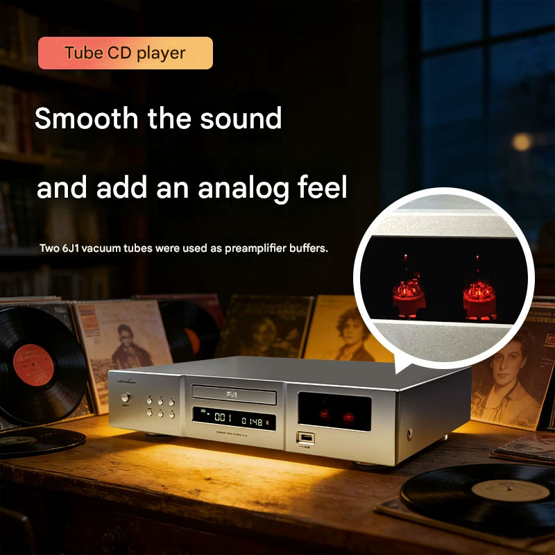 oldchen Hi-end tube CD player HiFi Audiophile Bluetooth USB lossless CD player