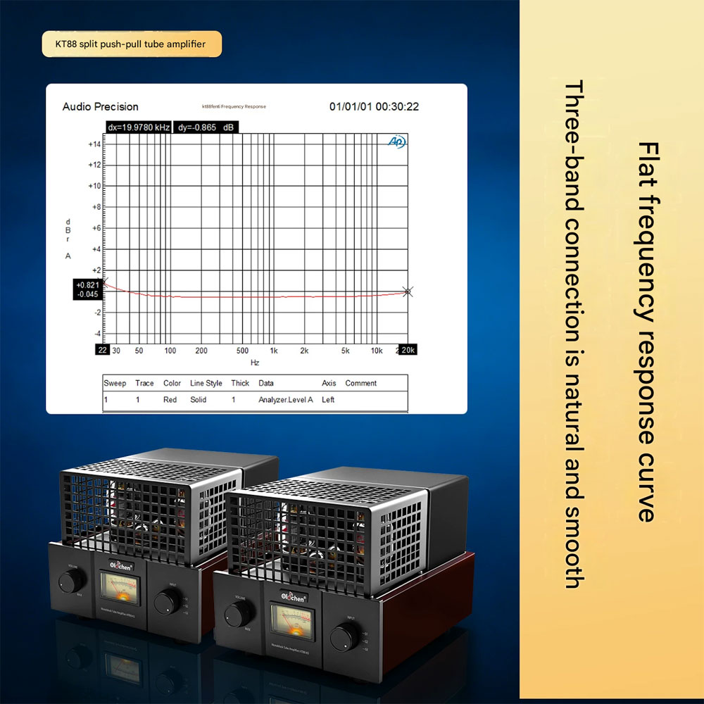 oldchen KT88 Hi-end Push-Pull Audiophile Tube  Amplifier Dual-channe 65W*2