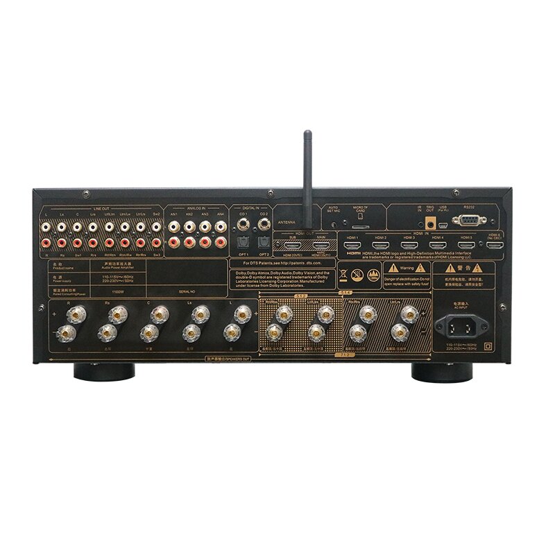 ToneWinner AT-2900 9 Channels integrated amp AV Receiver Home Theatre Amplifier Supports Dolby Atmos