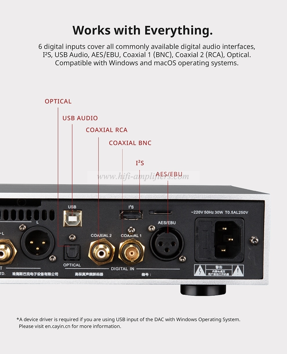 Cayin IHA-6 & iDAC-6 MK2 vacuum Tube Decoder HIFI Balanced headphone Amplifier Set