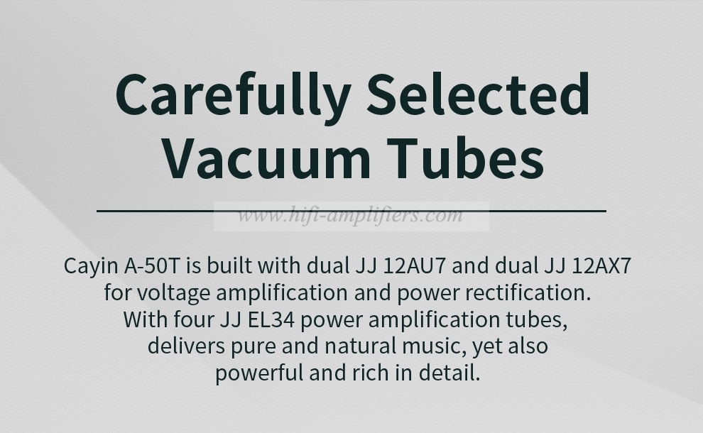 Cayin A-50T EH Version EL34EH/12AX7EH/12AU7EH Vacuum Tube Integrated Amplifier