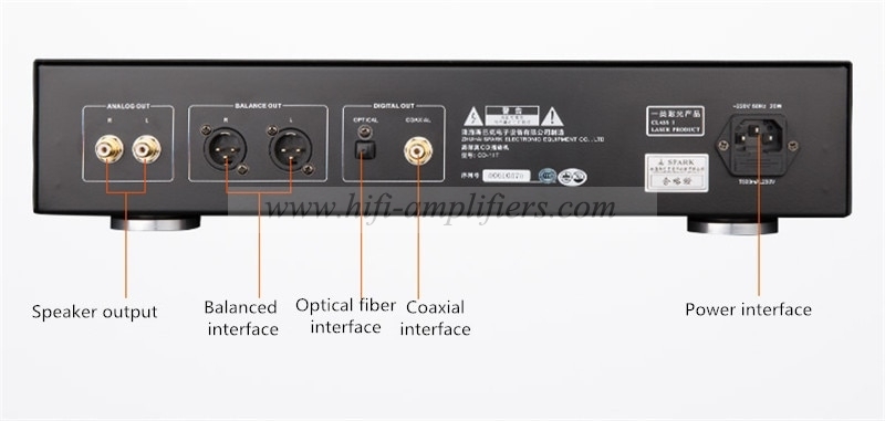 Cayin CD-11T Vacuum Tube CD Player XLR RAC Optical Coaxial Output CS4398 Chip Special EI Transformer 12AU7