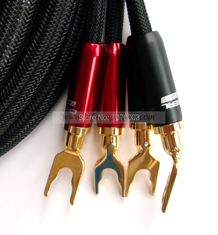 Choseal LB-5108 6N OCC Speaker Cable / 24K gold-plated banana Plug  Pair