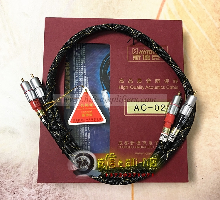 Xindak AC-02 Hifi Analogue Interconnects Cable Pair 1M