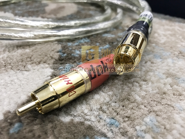 SoundRight SN-2 Hifi Audio Interconnect Cable Gold RCA Pair 1m