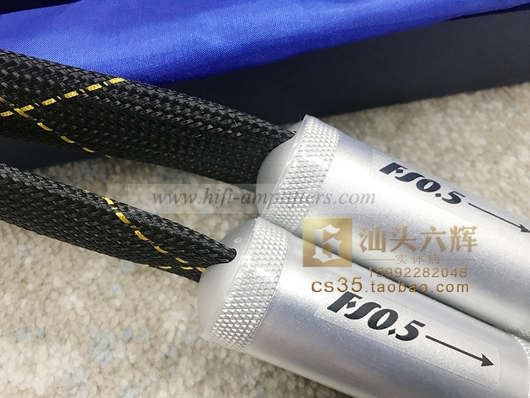 Xindak FS-0.5 Foil belt type Speaker Cable Banana to fork Plug