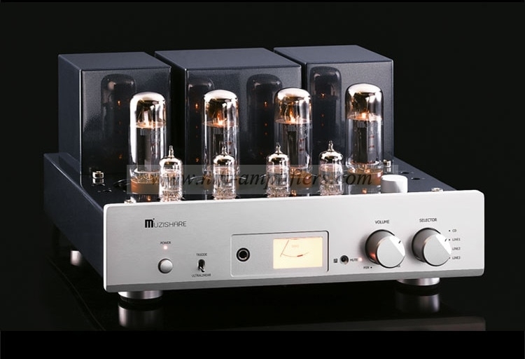 MUZISHARE X5 EL34 x4 Vacuum tube Integrated Amplifier Push-Pull With Remote