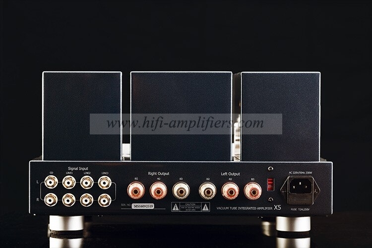 MUZISHARE X5 EL34 x4 Vacuum tube Integrated Amplifier Push-Pull With Remote