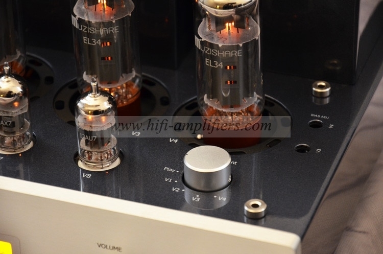 MUZISHARE X5 EL34 x4 Vacuum tube Integrated Amplifier Push-Pull With Remote