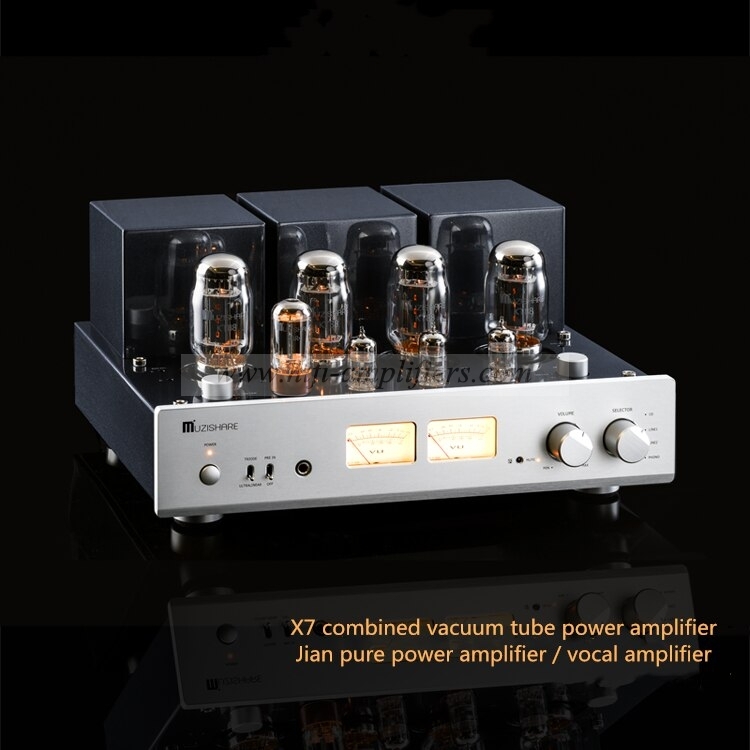 MUZISHARE X7 KT88 x4 Vacuum tube integrated Amplifier & Power Amplifier Headphone