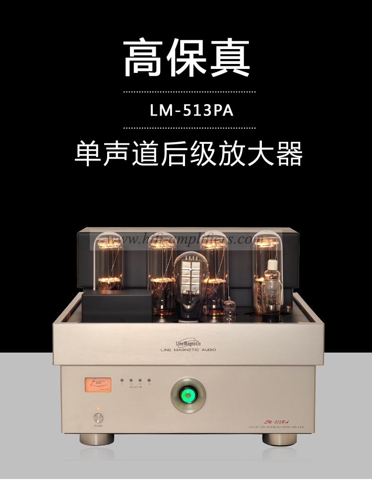 Line Magnetic LM-513PA 300B 845 tube Dual Mono-block Power Amplifier Pair