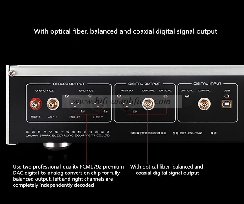 Cayin CDT-17A MK2 Deluxe edition Hi-end CD player USB vacuum tube decoding HDCD