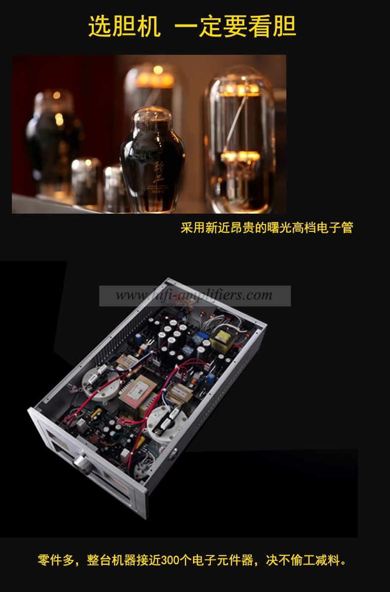 Shuguang SG-845-7 300B 845  Class single-ended Stereo tube Amplifer With Bluetooth