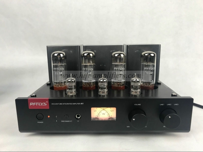 RFTLYS A1 EL34B vacuum tubes Integrated Amplifier Upgrade With Bluetooth